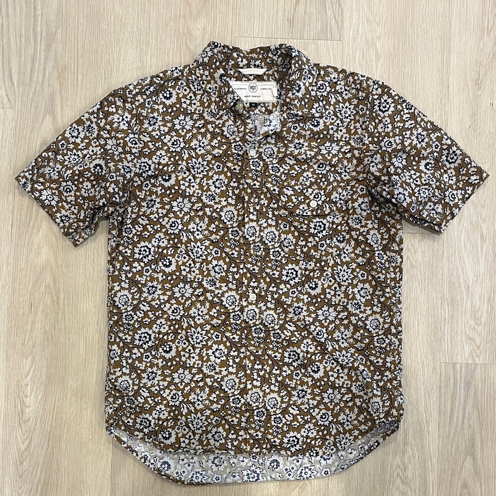 Rogue Territory's Maker Shirt Gold Floral - Men’s Small